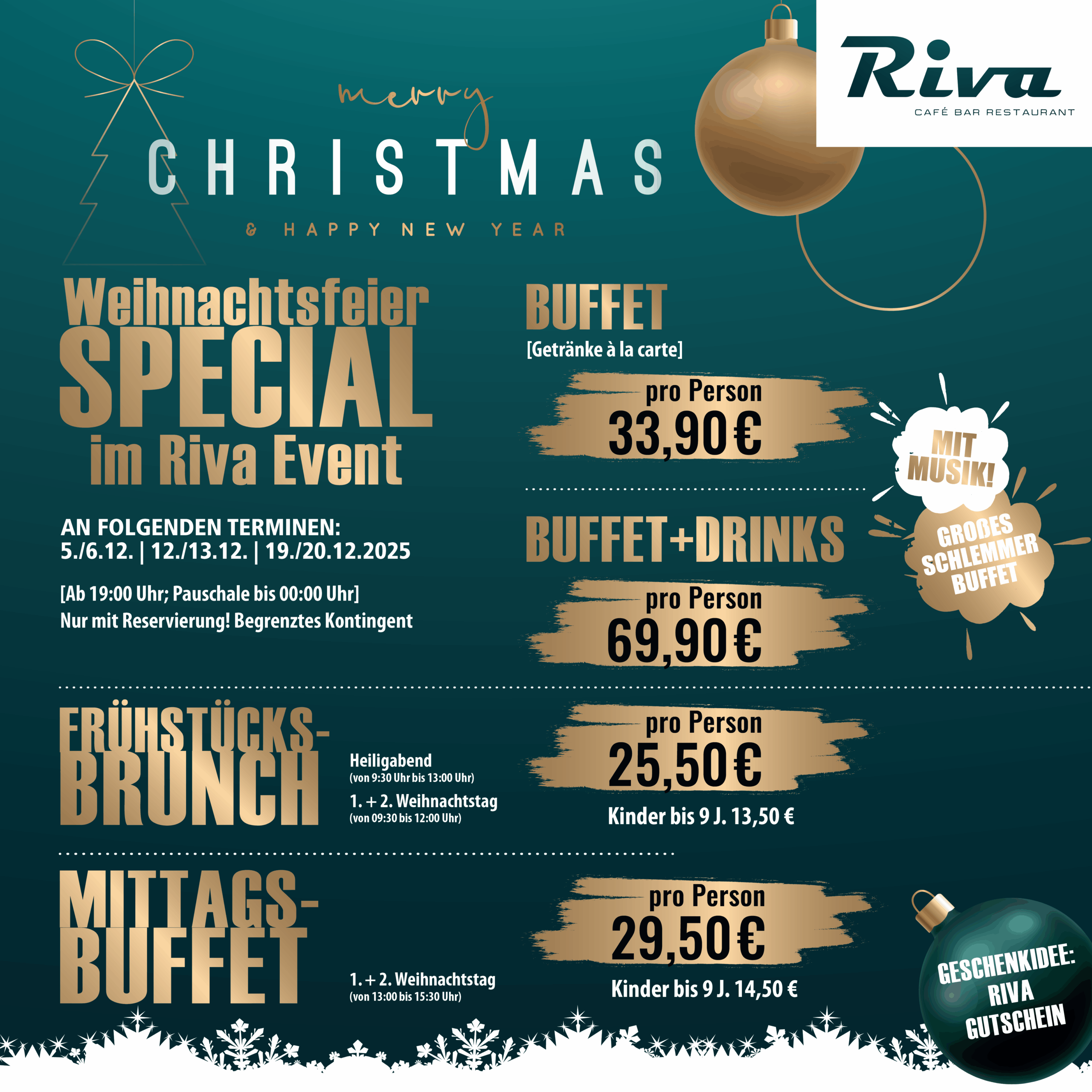 Weihnachtsfeier Spezial im RIVA-Event 1 Banner des Events